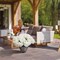 21" Artificial Hydrangea Bush - 5 Silk Flowers with Green Leaves - Perfect for Bouquets, Home Decor - Elegant Year-Round Display, Floral Home by Artificial Flowers
